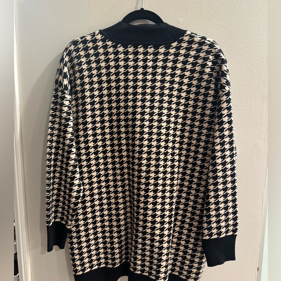 NWOT Sandro Dane Oversized Houndstooth Cardigan Sz 1 - Picture 6 of 9